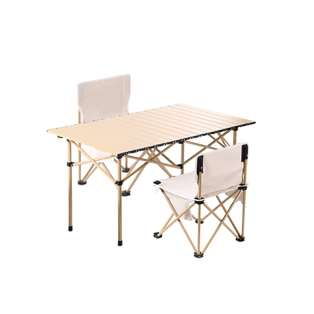 Outdoor Table and Chair Set Folding Picnic Portable Camping Aluminum Alloy