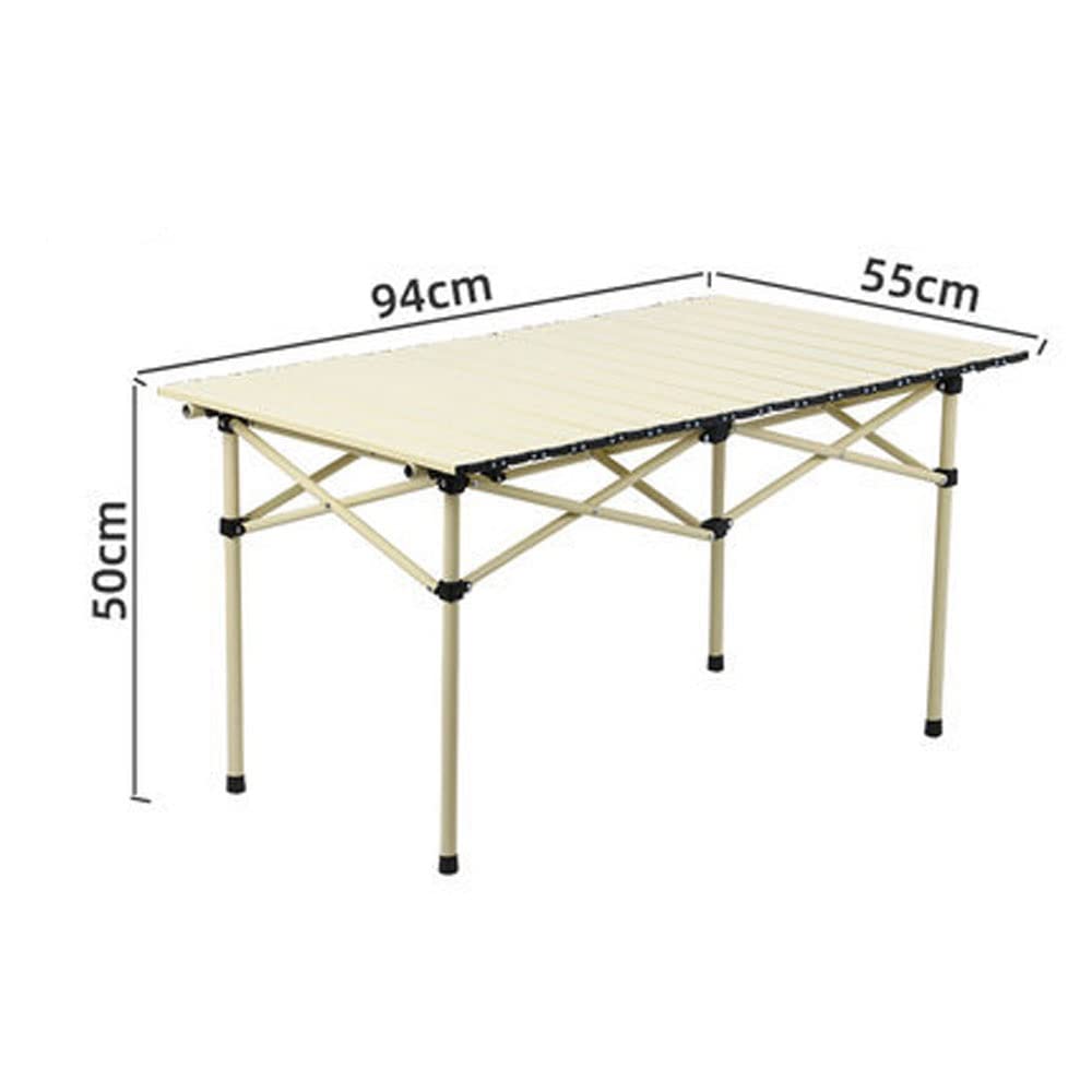 3-Piece Aluminum Folding Camping Table & Chair Set
