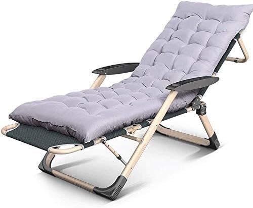 Portable Folding Sun Lounger with Adjustable Head Support