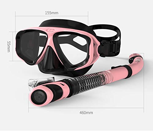 Adult Snorkel Mask Set – Dry Snorkel & 180° Anti-Fog View