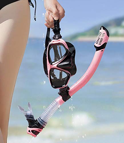 Adult Snorkel Mask Set – Dry Snorkel & 180° Anti-Fog View