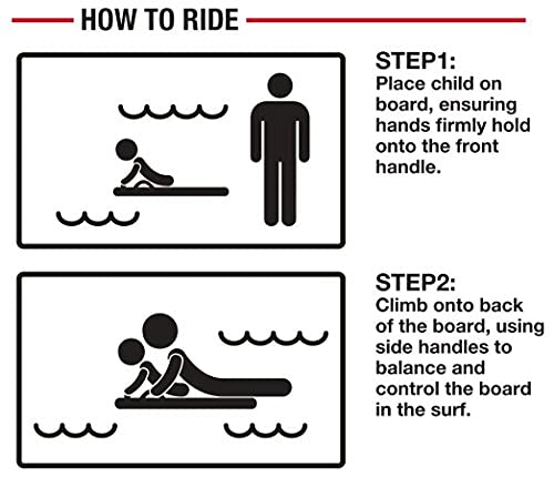 45-Inch Dual-Rider Bodyboard with Handles