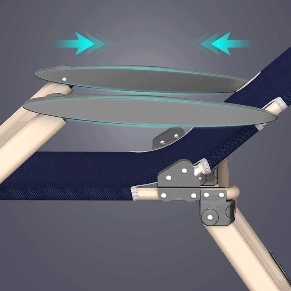 Portable Folding Sun Lounger with Adjustable Head Support