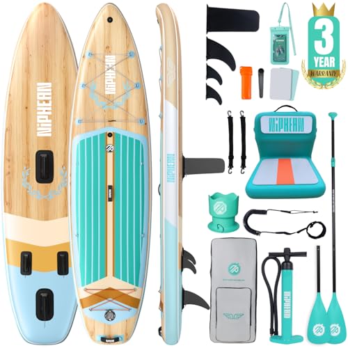 Niphean (Extra Large) Inflatable Paddle Board, SUP for 2+1 People/Family