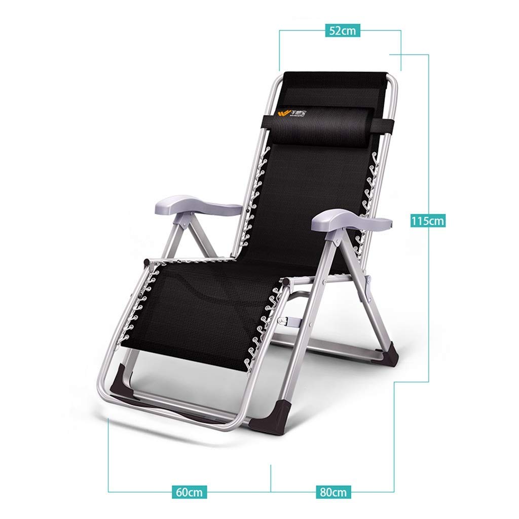 Extra-Wide Zero Gravity Folding Sun Lounger – 65 cm
