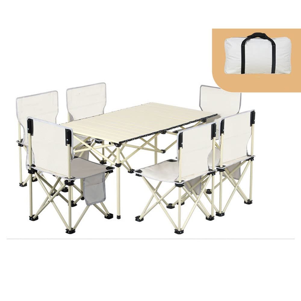 3-Piece Aluminum Folding Camping Table & Chair Set