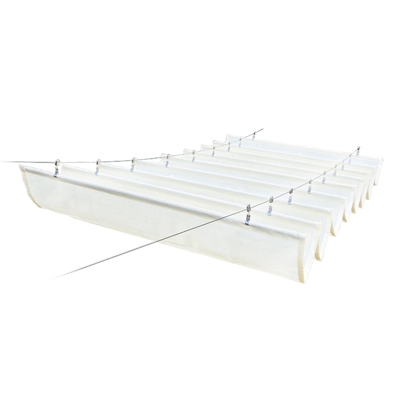 Retractable Wave Sun Shade Sail – 70% UV Block