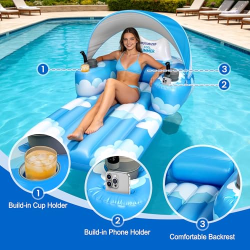 Rechargeable Motorized Inflatable Pool Lounger