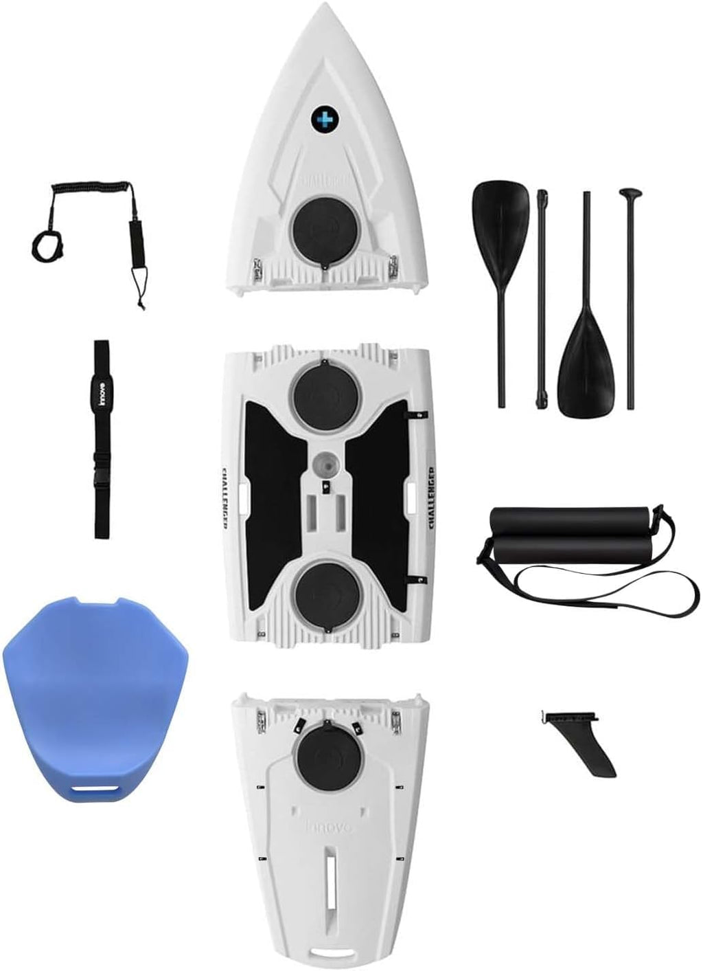 Modular Stand Up Paddle Board & Kayak Hybrid with Seat