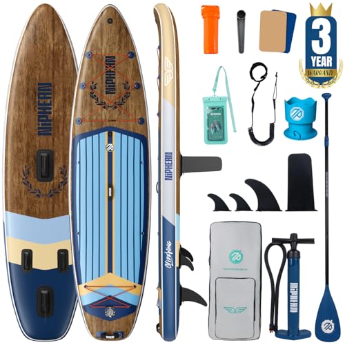 Niphean (Extra Large) Inflatable Paddle Board, SUP for 2+1 People/Family