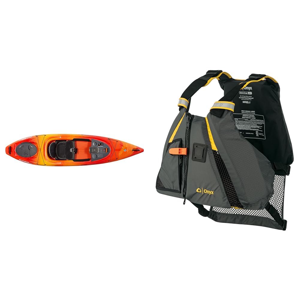 10.6 ft Recreational Kayak Bundle with Paddle Vest & Adjustable Seat