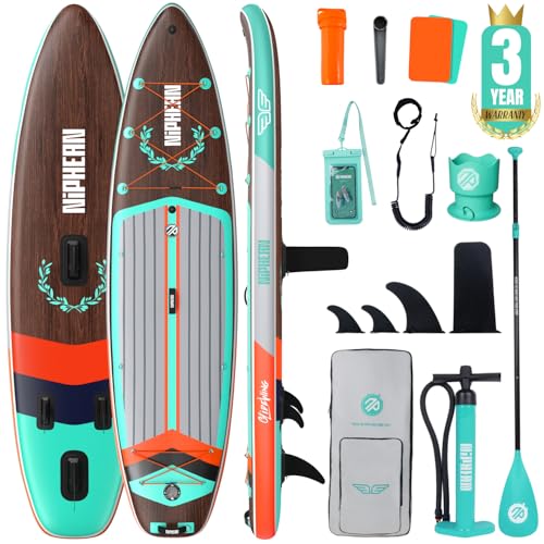 Niphean (Extra Large) Inflatable Paddle Board, SUP for 2+1 People/Family