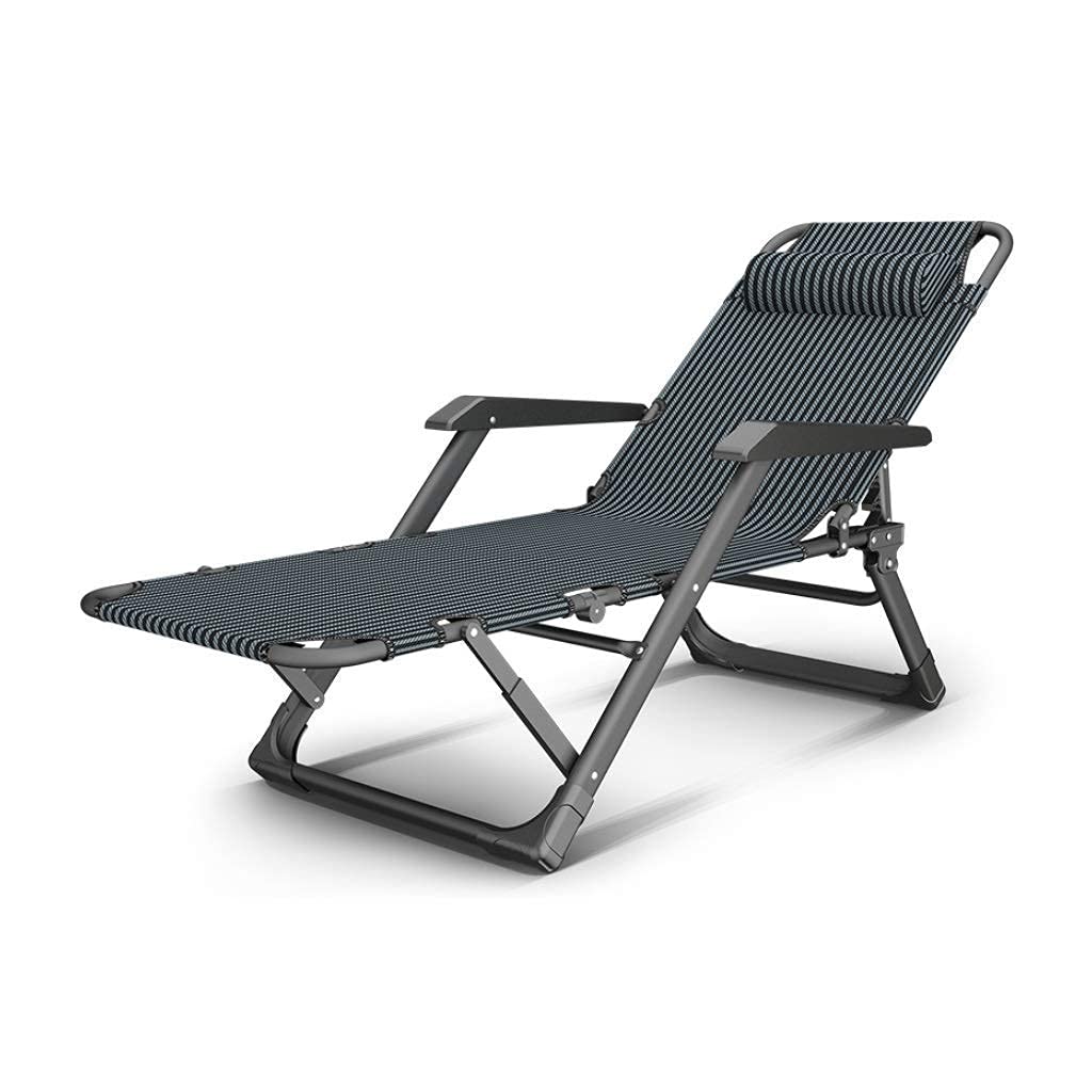 Heavy-Duty Folding Waterproof Sun Lounger – Blue
