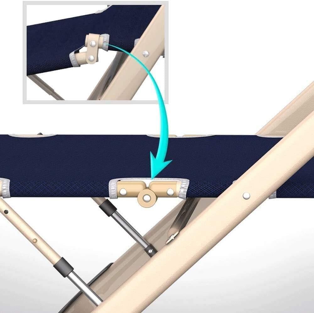 Portable Folding Sun Lounger with Adjustable Head Support