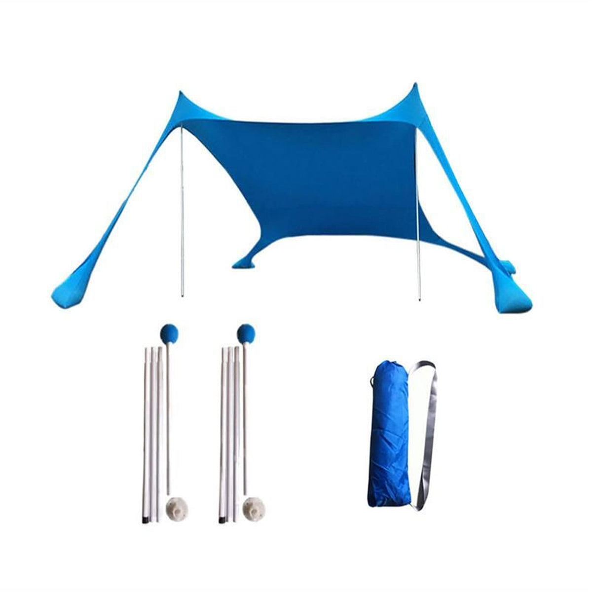 Lightweight Family Beach Sunshade Tent with Sandbag Anchors