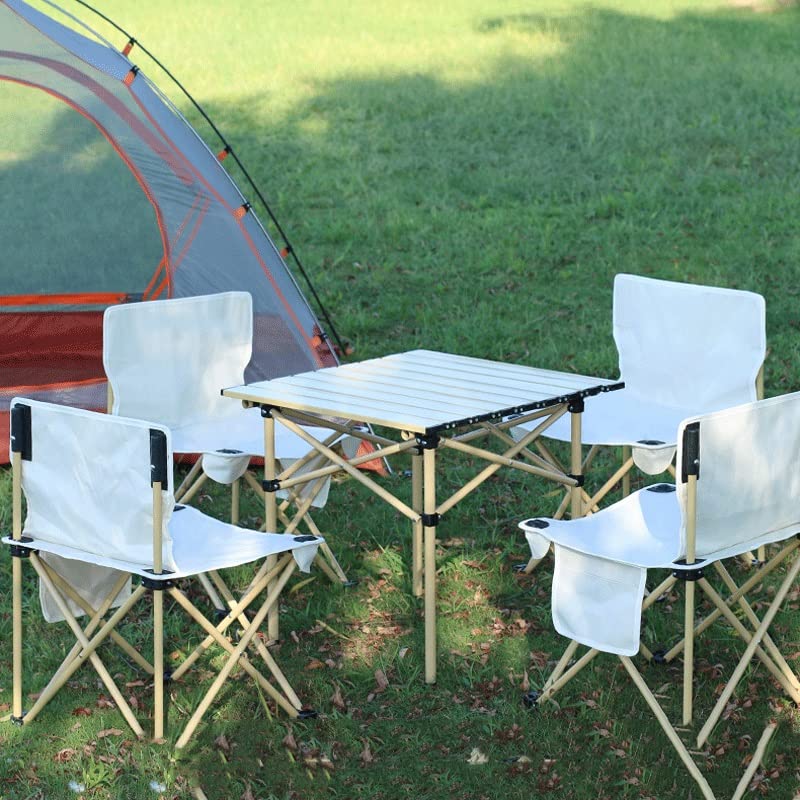 Outdoor Table and Chair Set Folding Picnic Portable Camping Aluminum Alloy