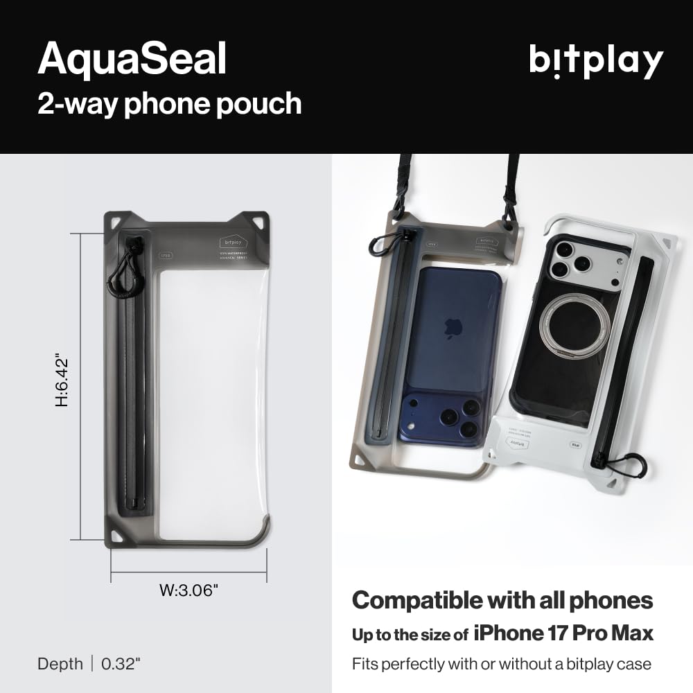 IPX8 Waterproof Phone Pouch with Adjustable Lanyard