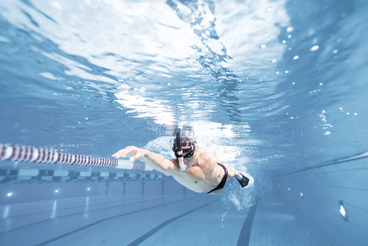 Arena Unisex Swim Snorkel III for Adults, Lap Swimming and Training Snorkel