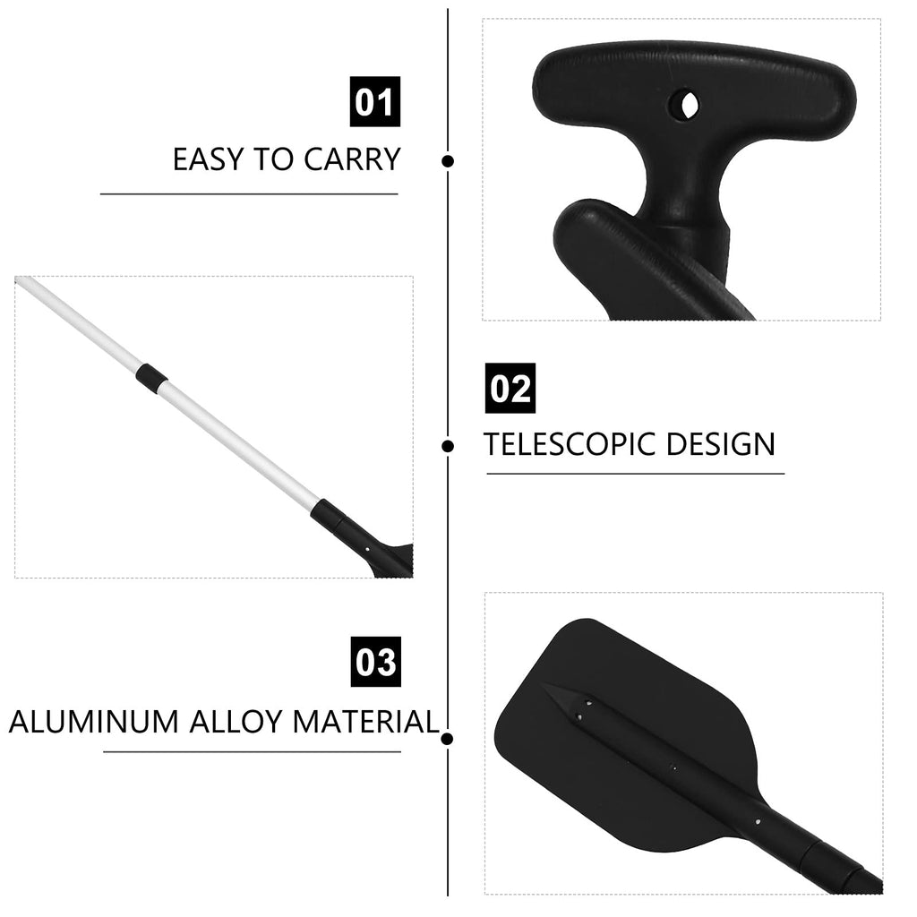 Telescopic Aluminum Kayak Paddles – 2 Piece Set