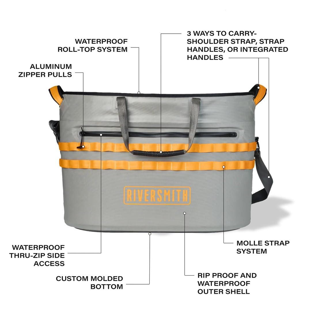 Waterproof Roll-Top Gear Tote with Side Access – 45L / 60L