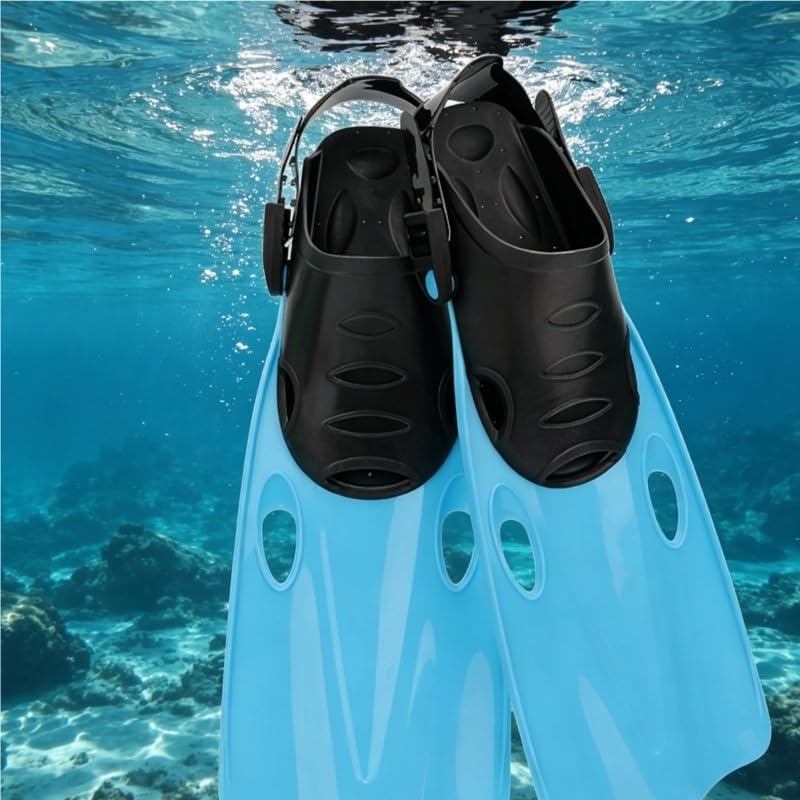 Lightweight Snorkel Fins – Portable Unisex Swim & Diving Flippers