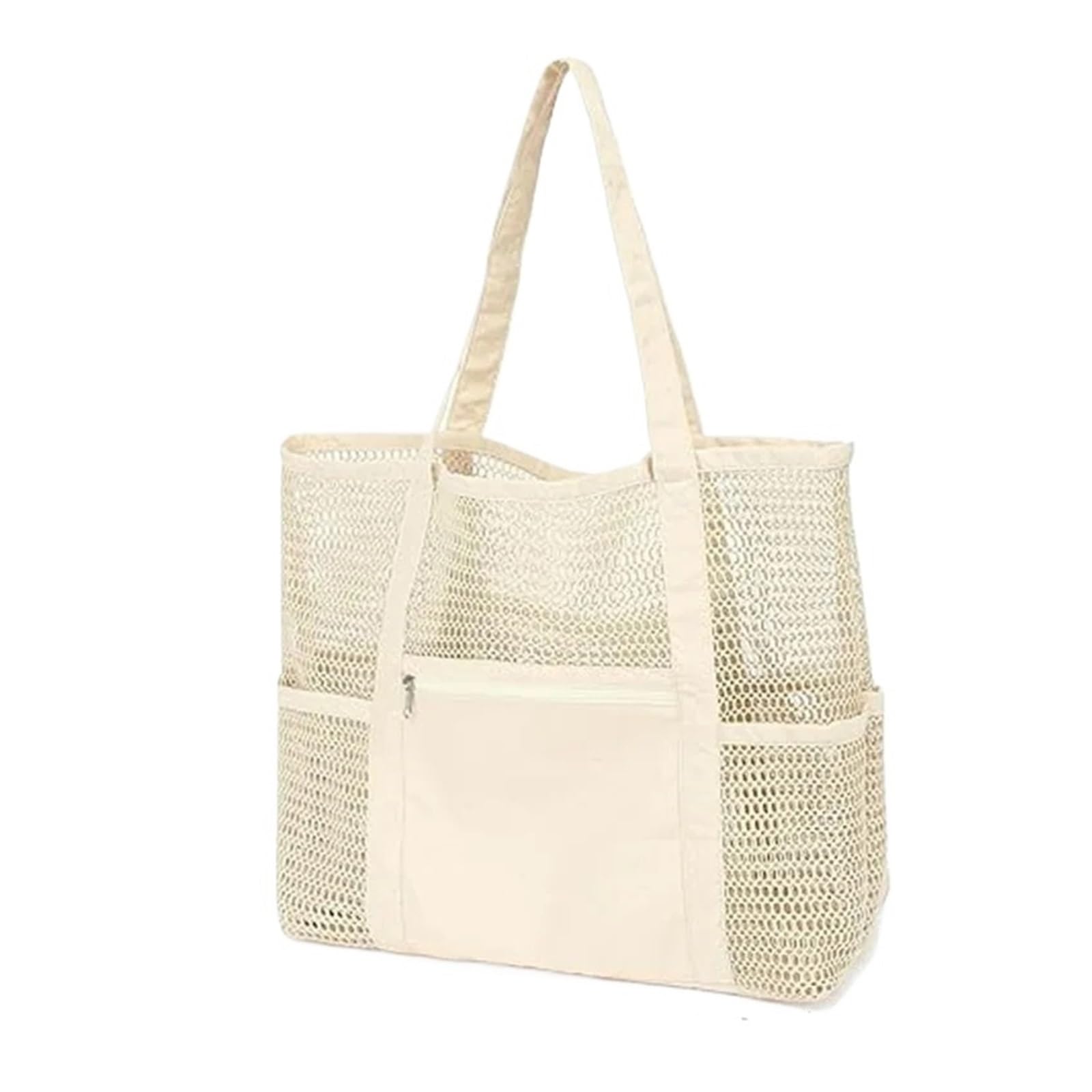Large Mesh Beach Tote Bag with Shoulder Strap