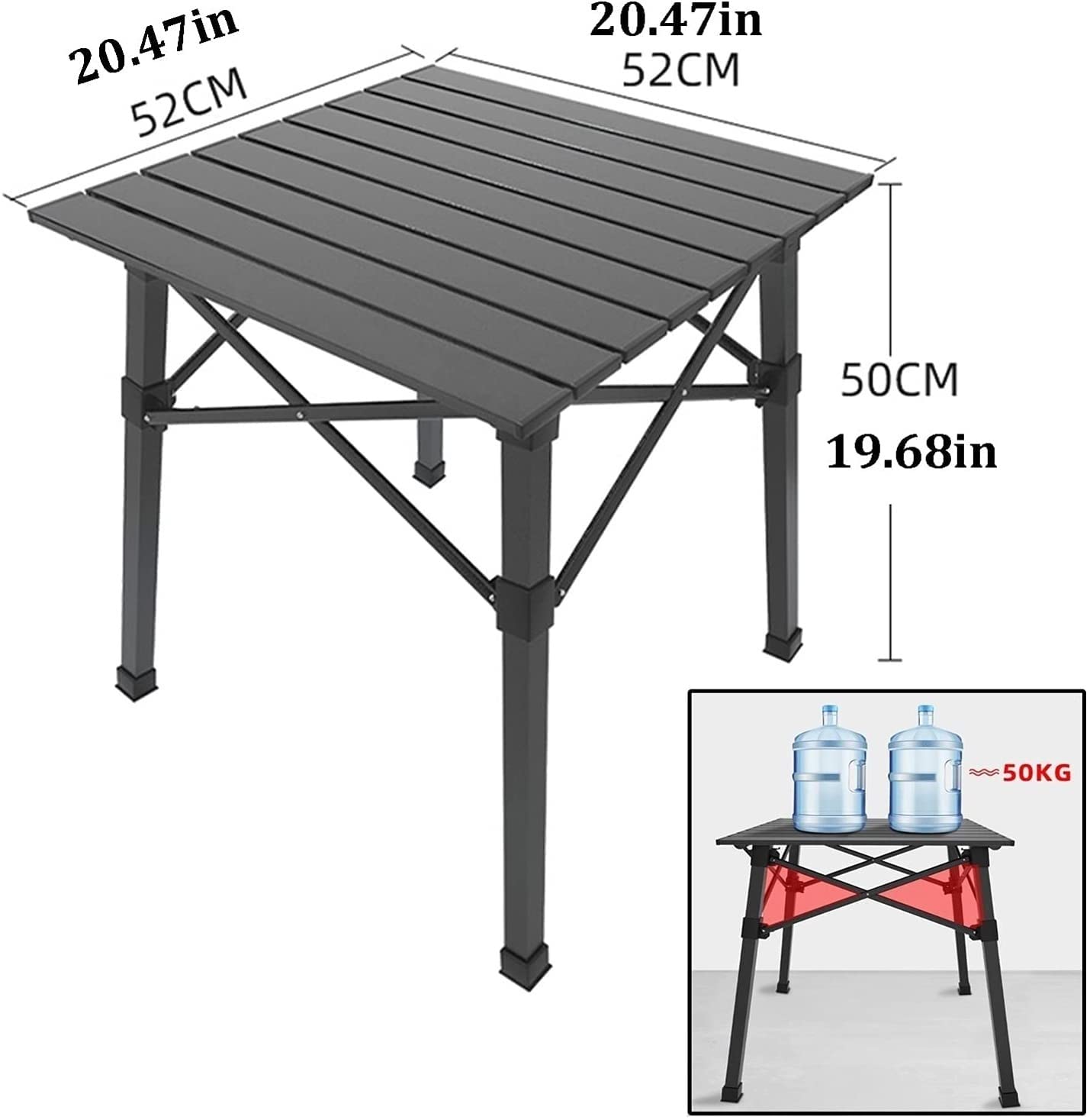 Folding Camping & Beach Table with 4 Chairs