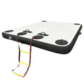 Inflatable Floating Dock Platform with Rope Ladder