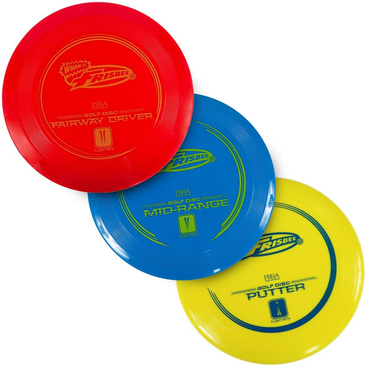 3-Piece Disc Golf Set – Driver, Mid-Range & Putter