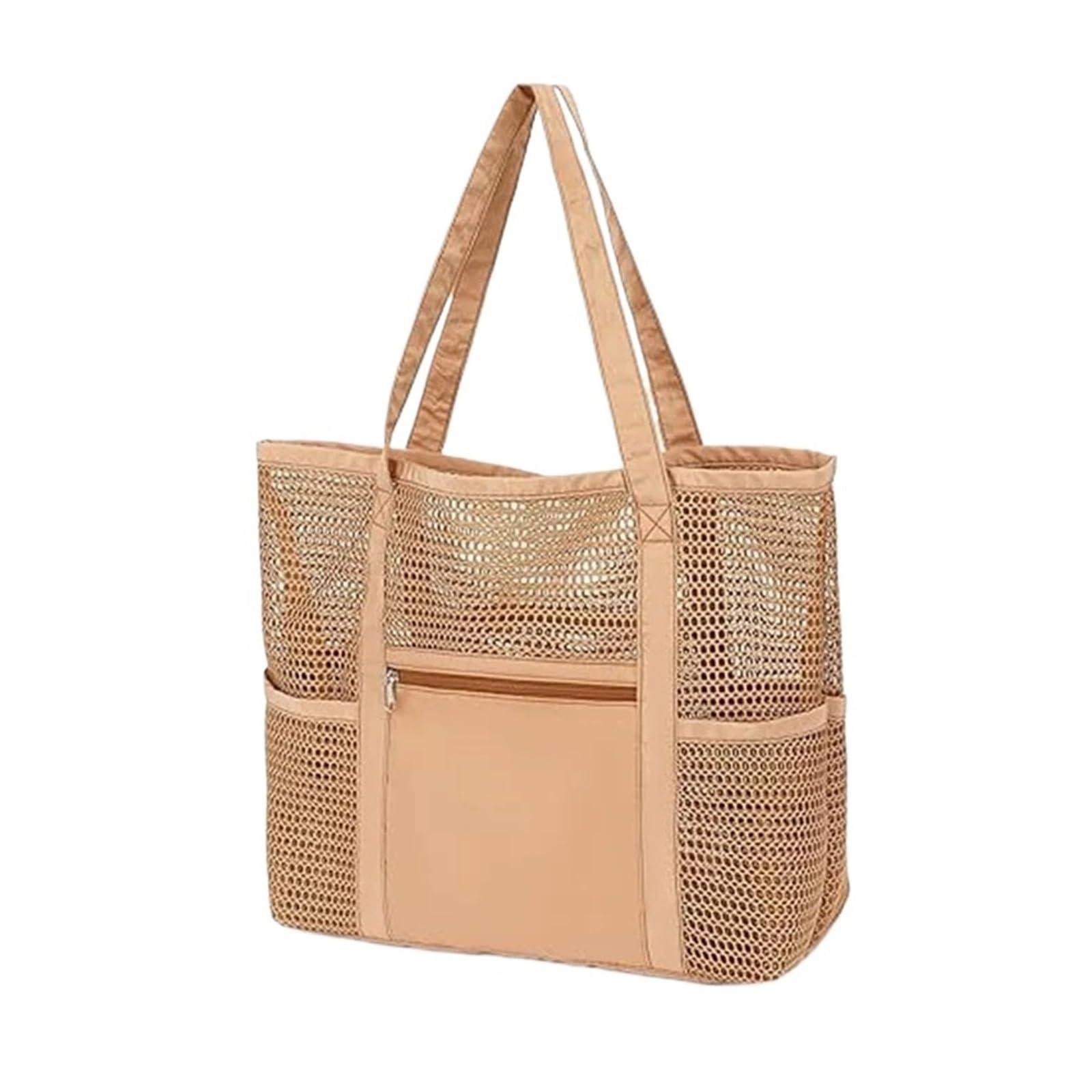 Large Mesh Beach Tote Bag with Shoulder Strap