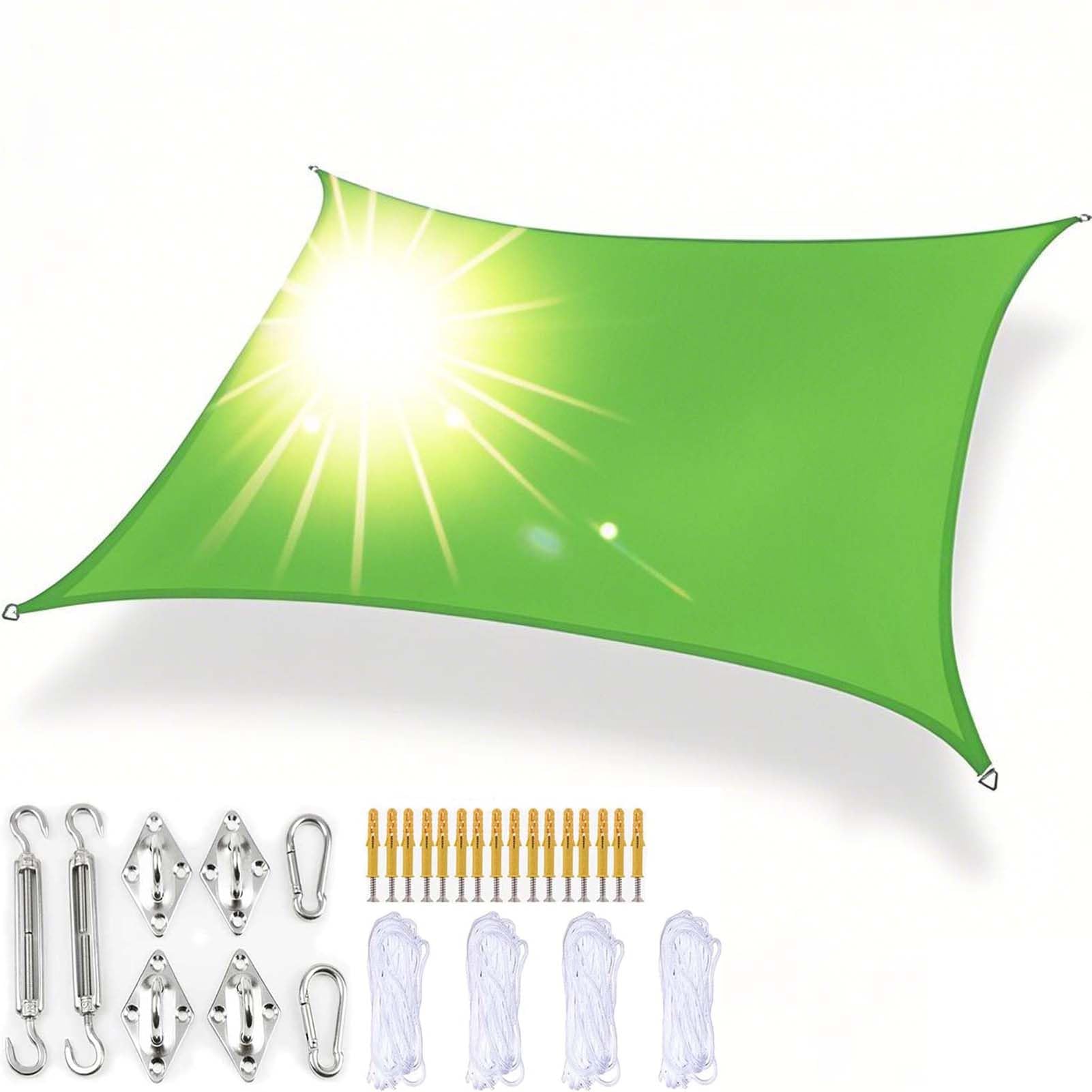 Waterproof Rectangular Sun Shade Sail for Patio & Garden