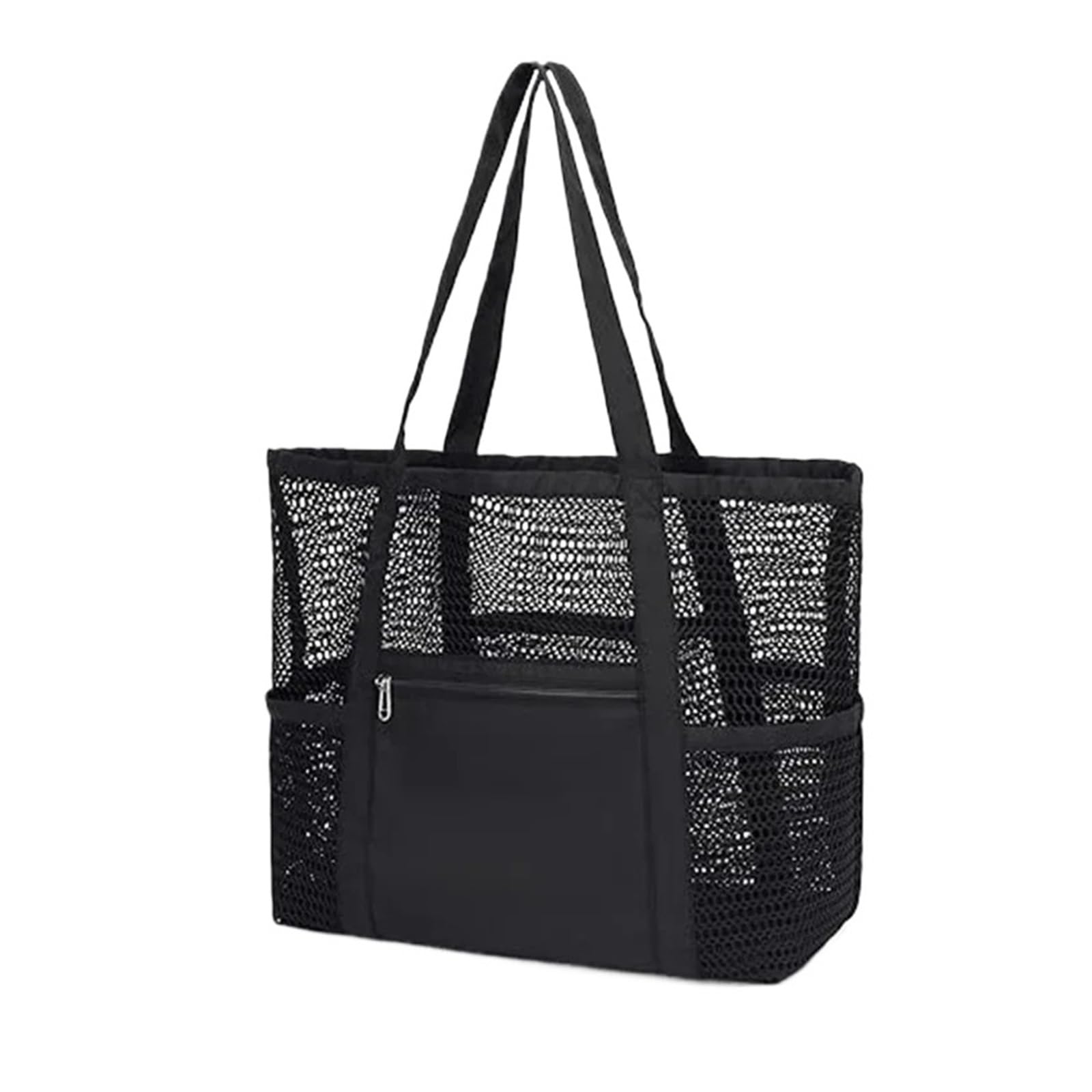 Large Mesh Beach Tote Bag with Shoulder Strap