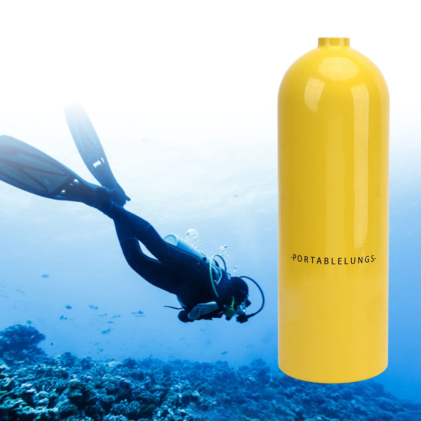 Professional Diving Snorkel Kit with Oxygen Tank & Breathing Regulator