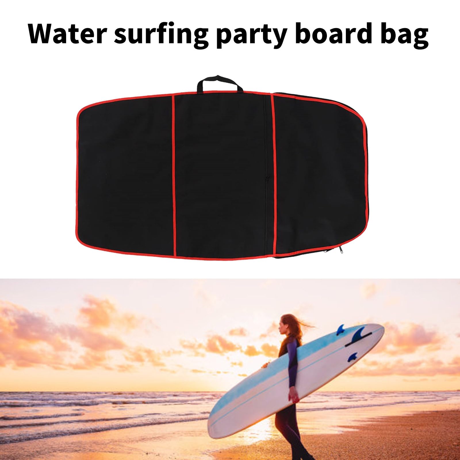 Bodyboard Carry Bag with Handle & Shoulder Strap