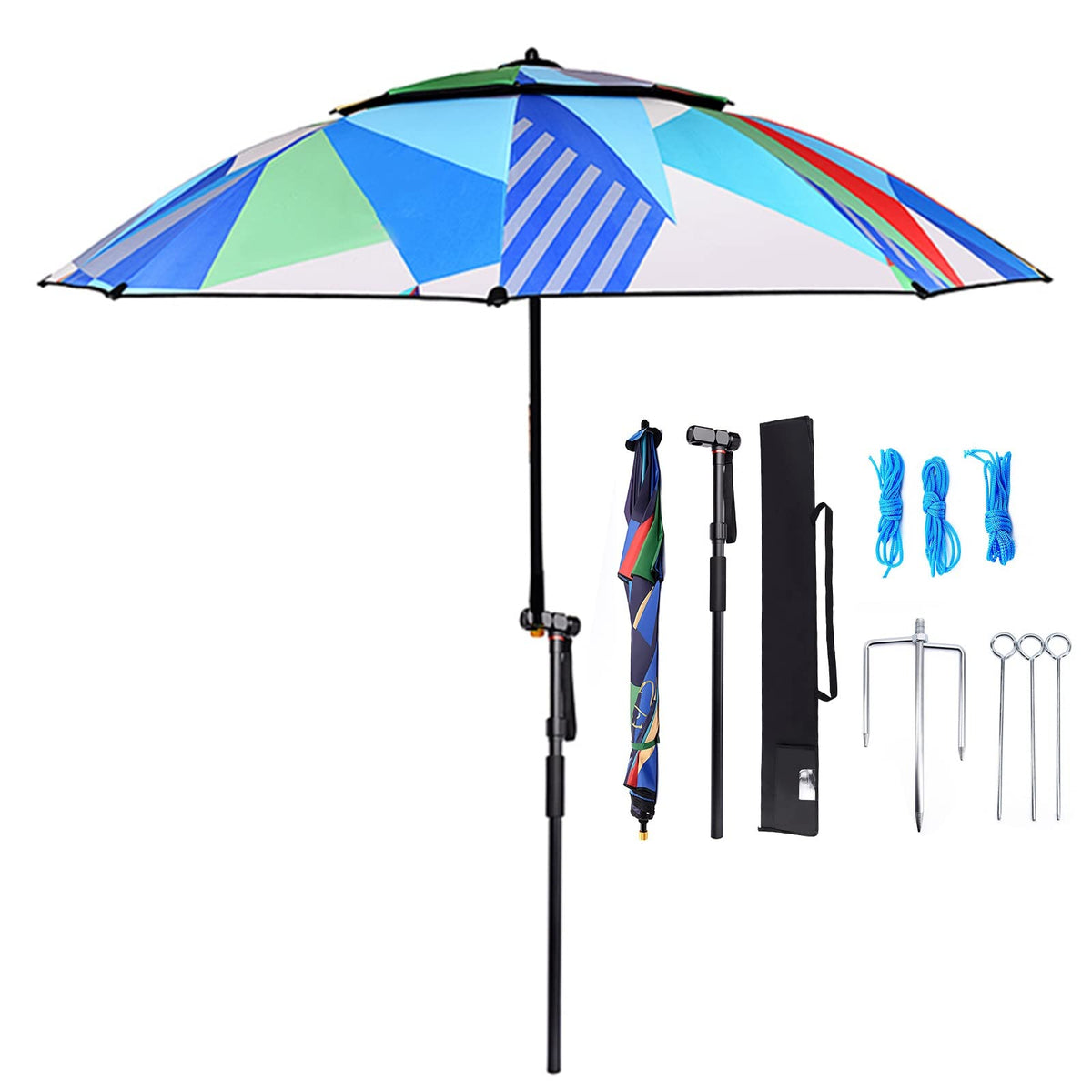 360° Rotating Outdoor Sunshade & Fishing Umbrella