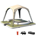 Danrelax 11.15 x 11.15 FT Inflatable Floating Dock with Canopy