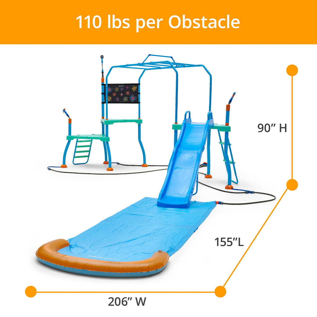 Plum Play Kids Splash Pad Station Water Slide Play Equipment