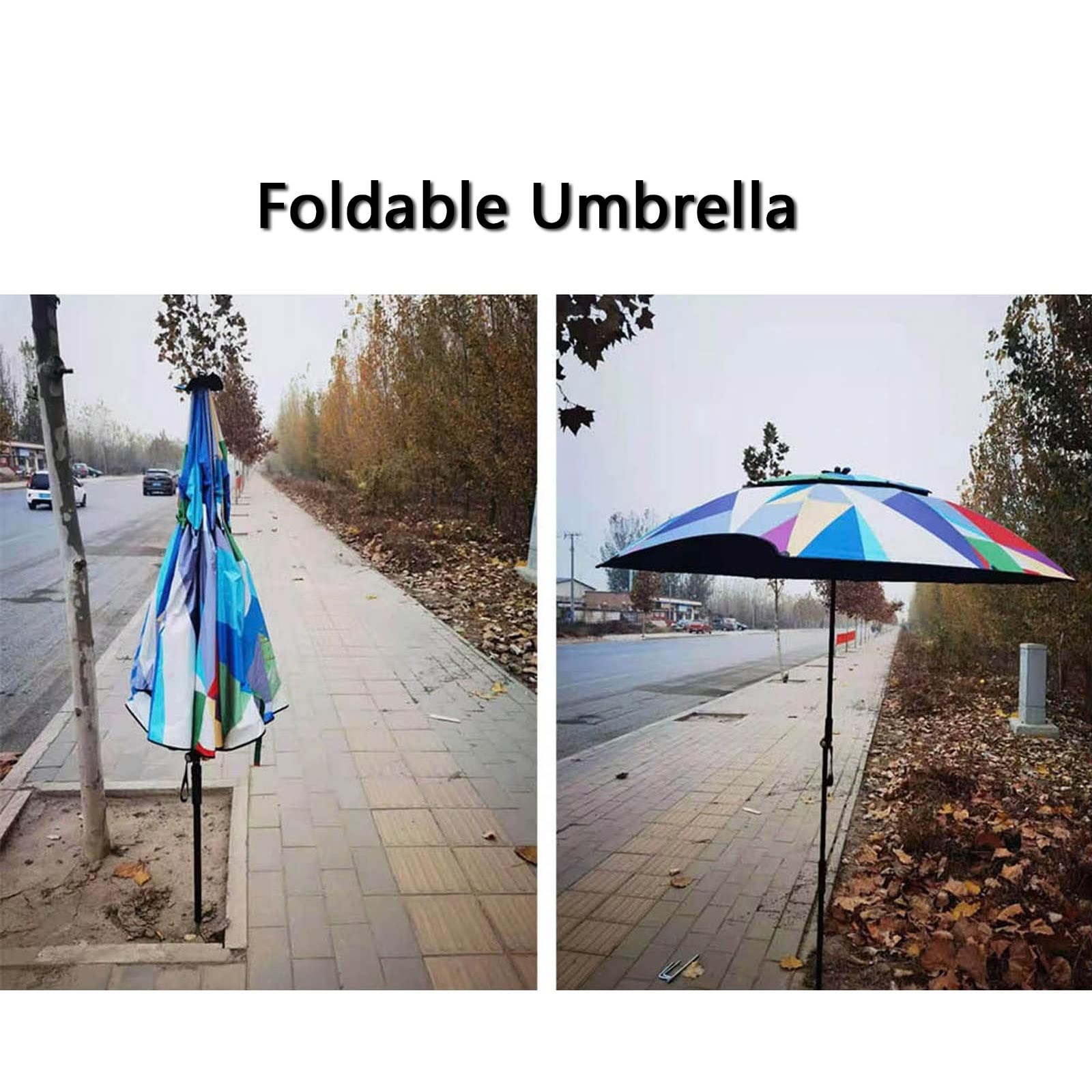 360° Rotating Outdoor Sunshade & Fishing Umbrella