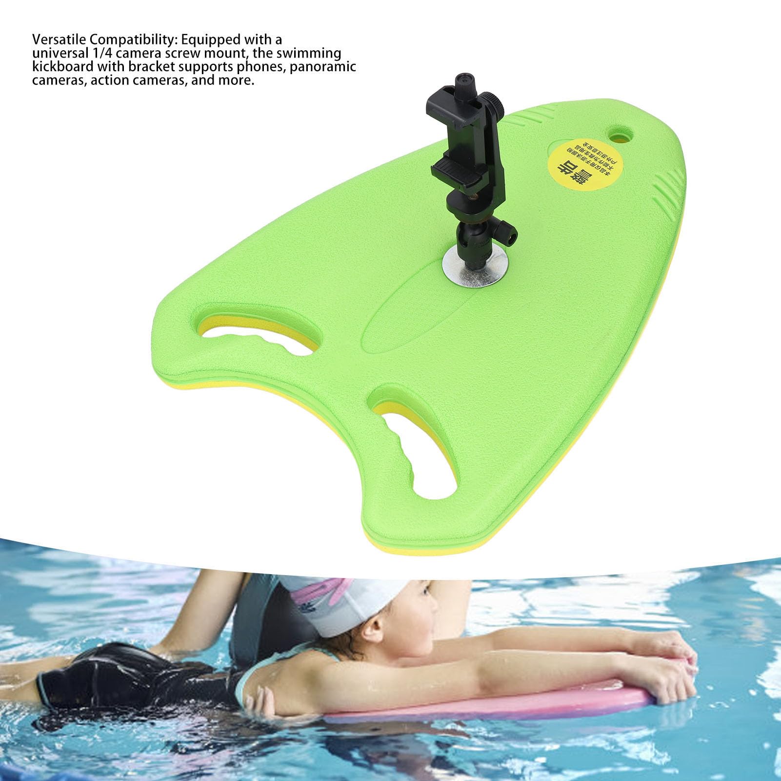 EVA Swim Kickboard with Action Camera Mount
