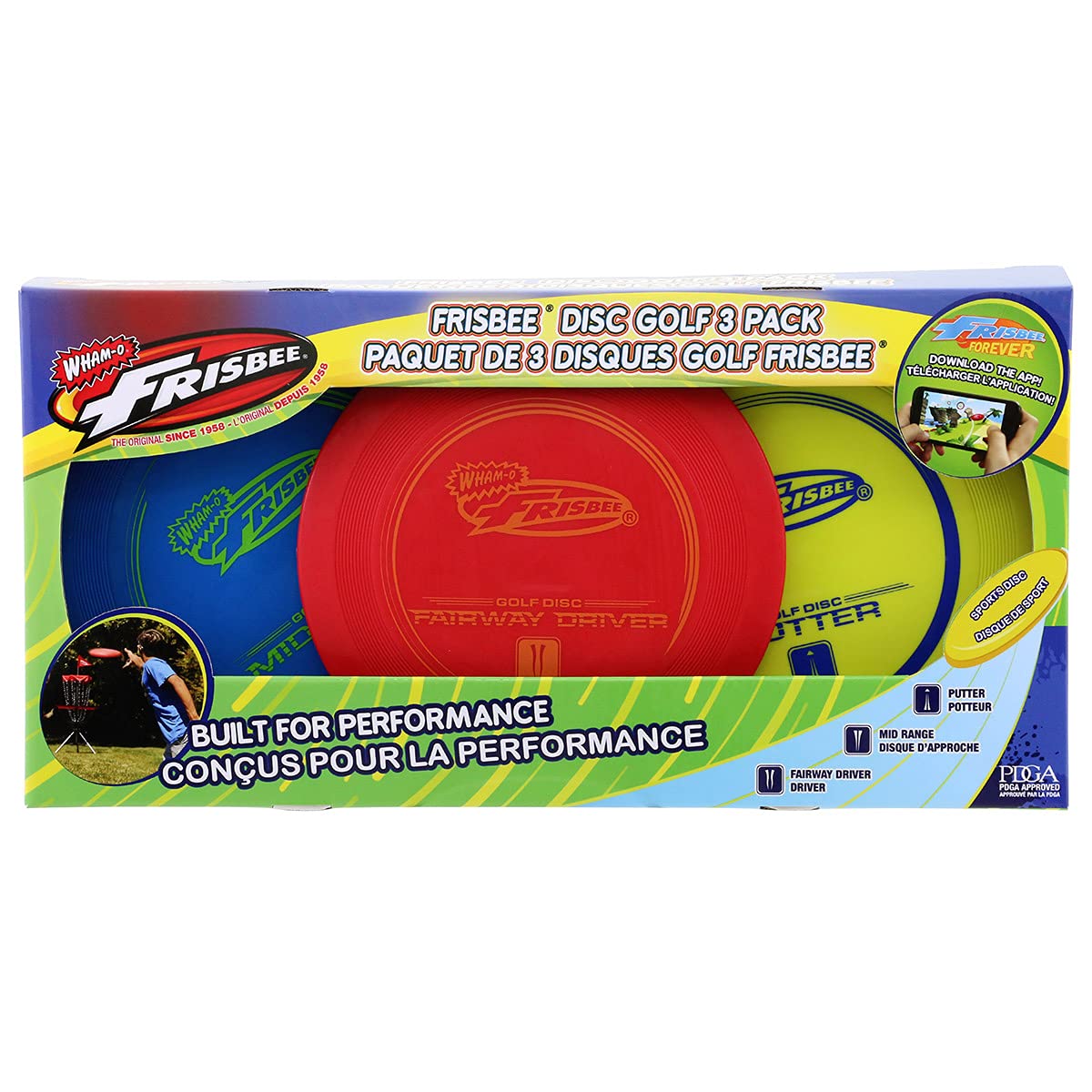 3-Piece Disc Golf Set – Driver, Mid-Range & Putter
