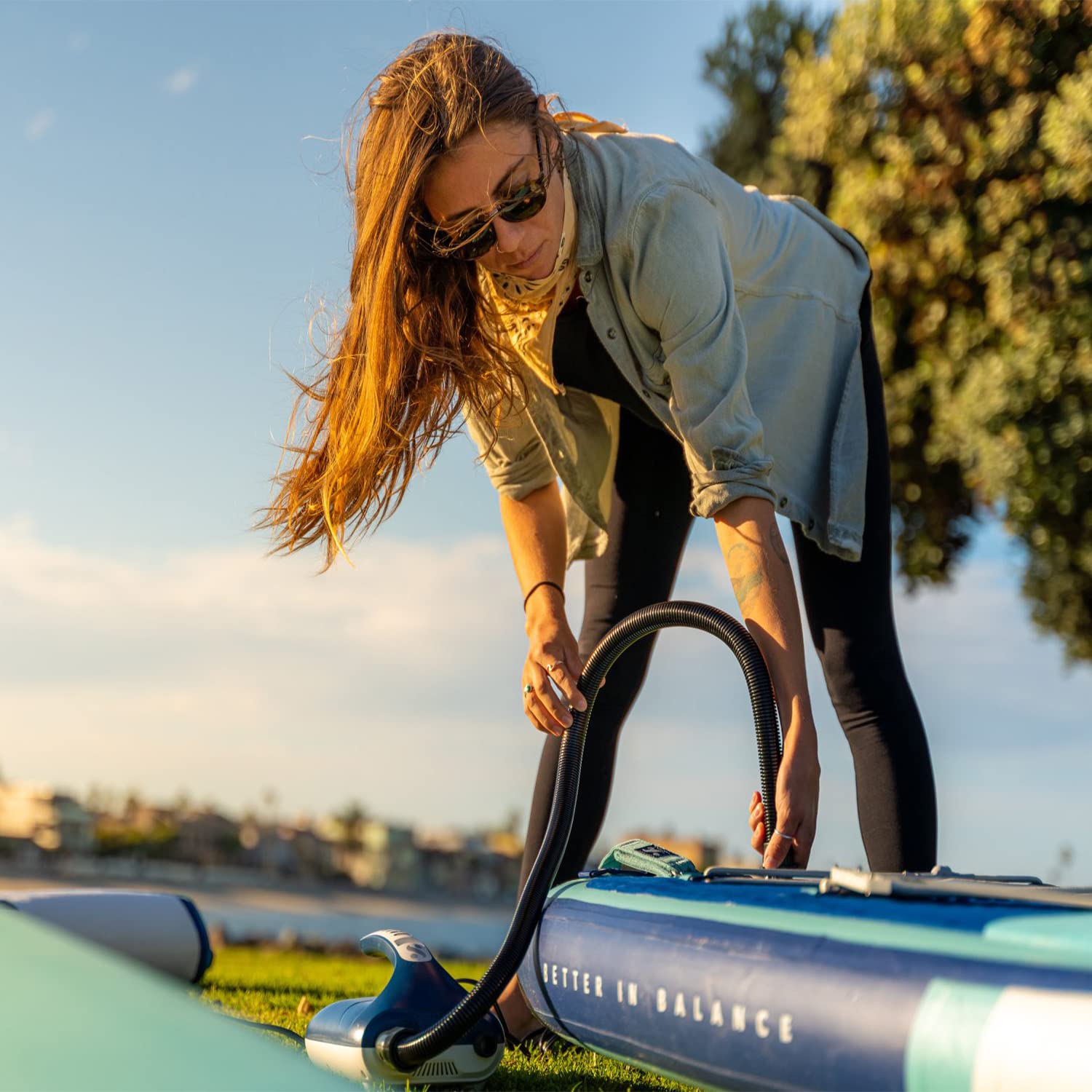 Inflatable Stand Up Paddle Board with Accessory Pack