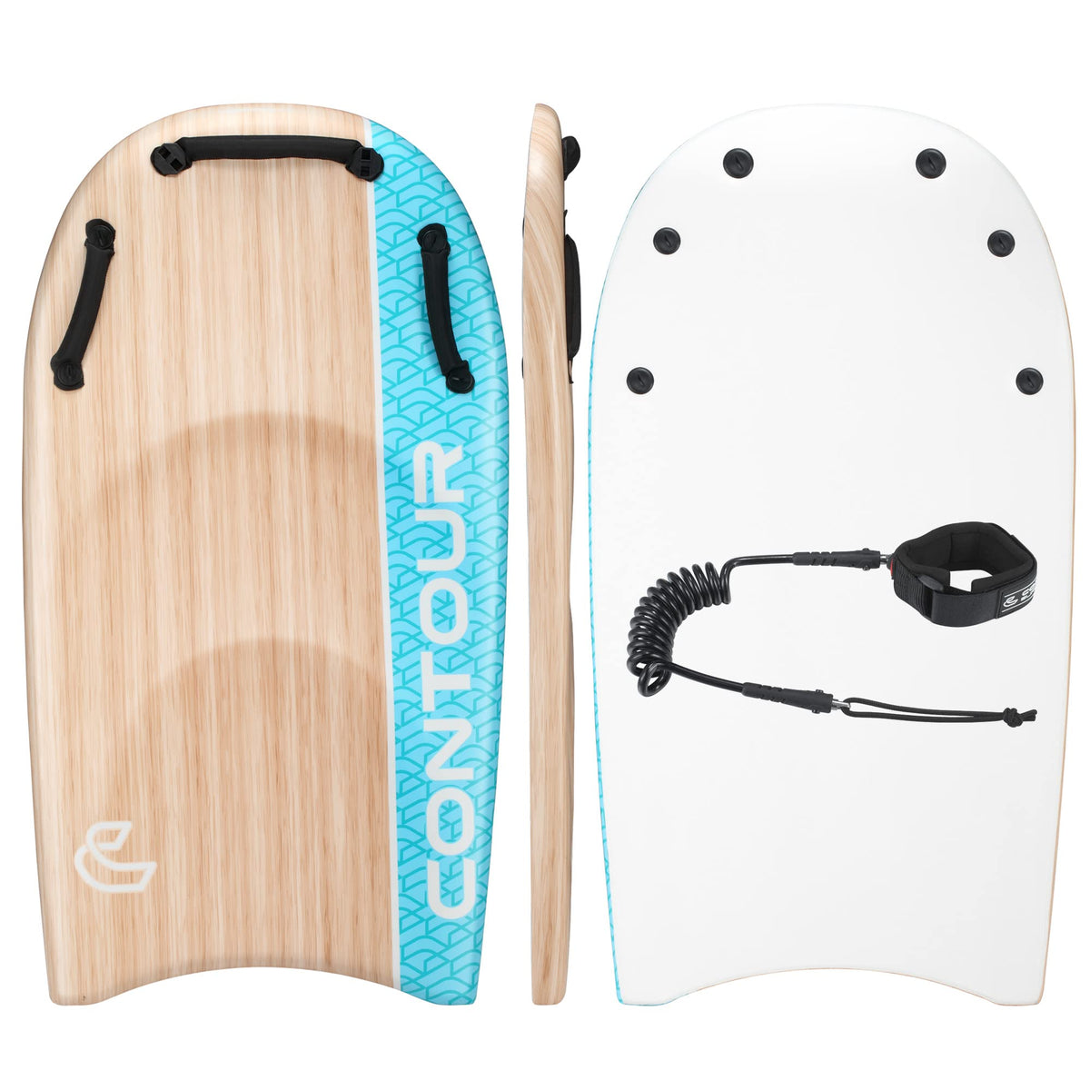 45-Inch Dual-Rider Bodyboard with Handles