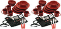 24-Piece Enamel Outdoor Dinnerware Set for 4