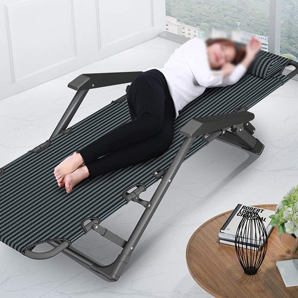 Heavy-Duty Folding Waterproof Sun Lounger – Blue