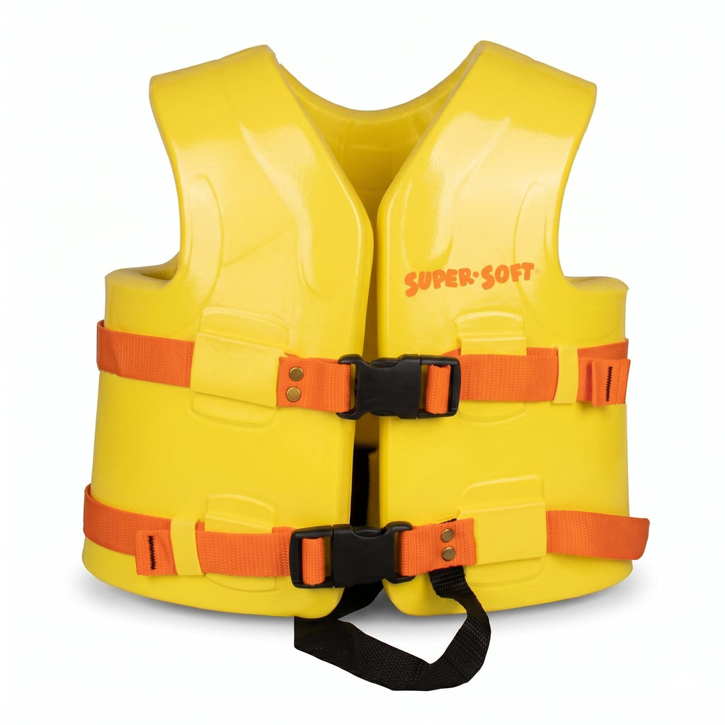 Super Soft Kids Life Jackets – Vinyl-Coated Foam Swim Vests, 2-Pack