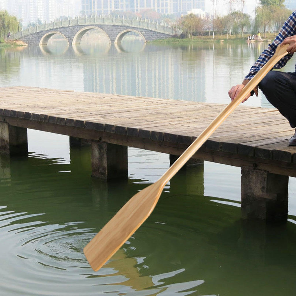 Wood Canoe Paddle with Ergonomic Handle – 106 cm