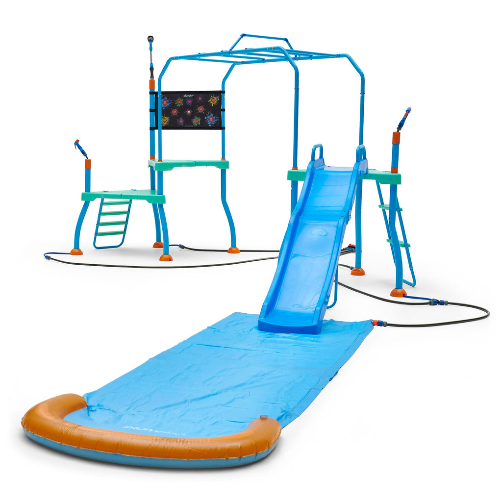 Plum Play Kids Splash Pad Station Water Slide Play Equipment