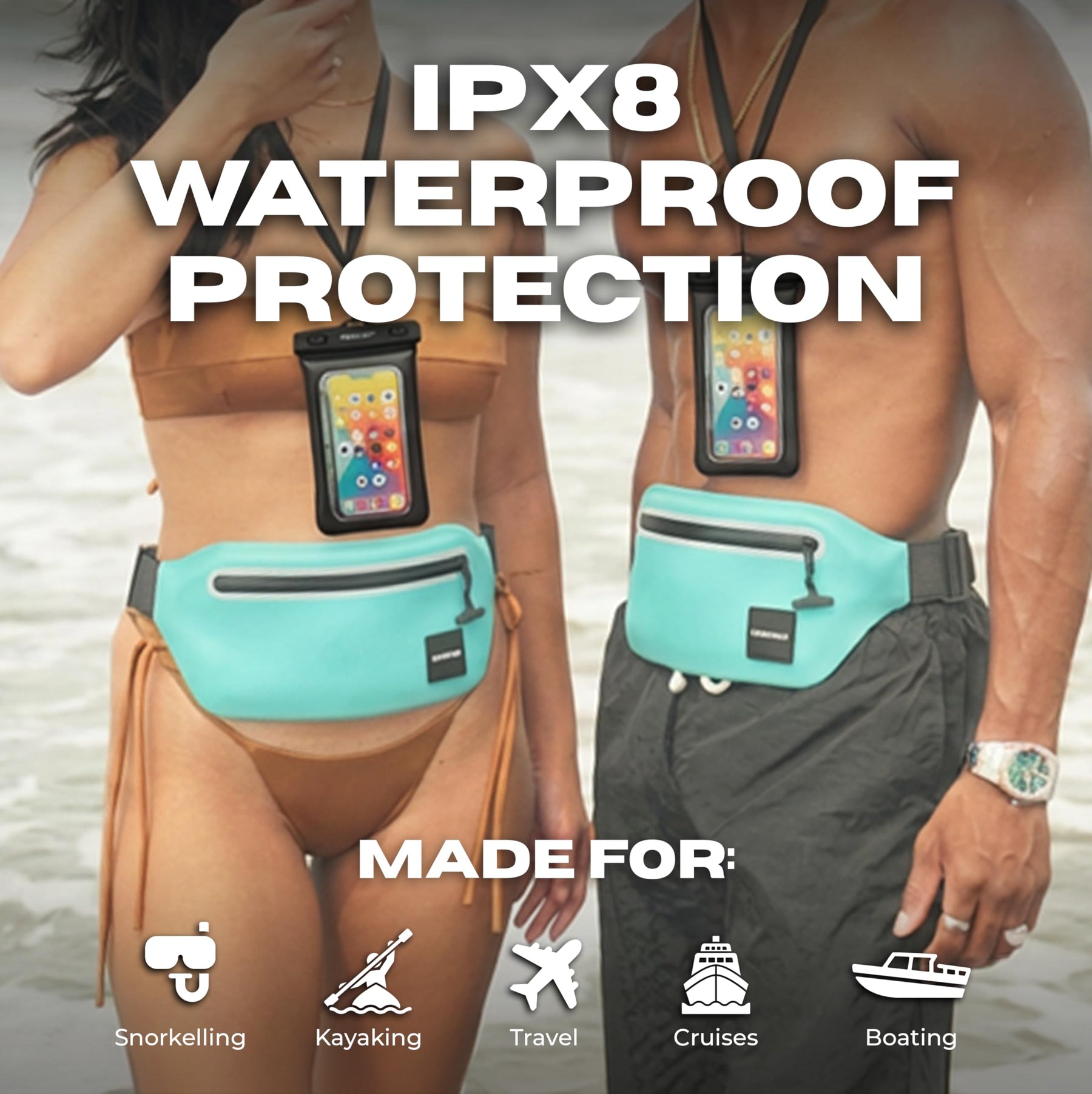 Waterproof Waist Pack & Floating Phone Pouch Set