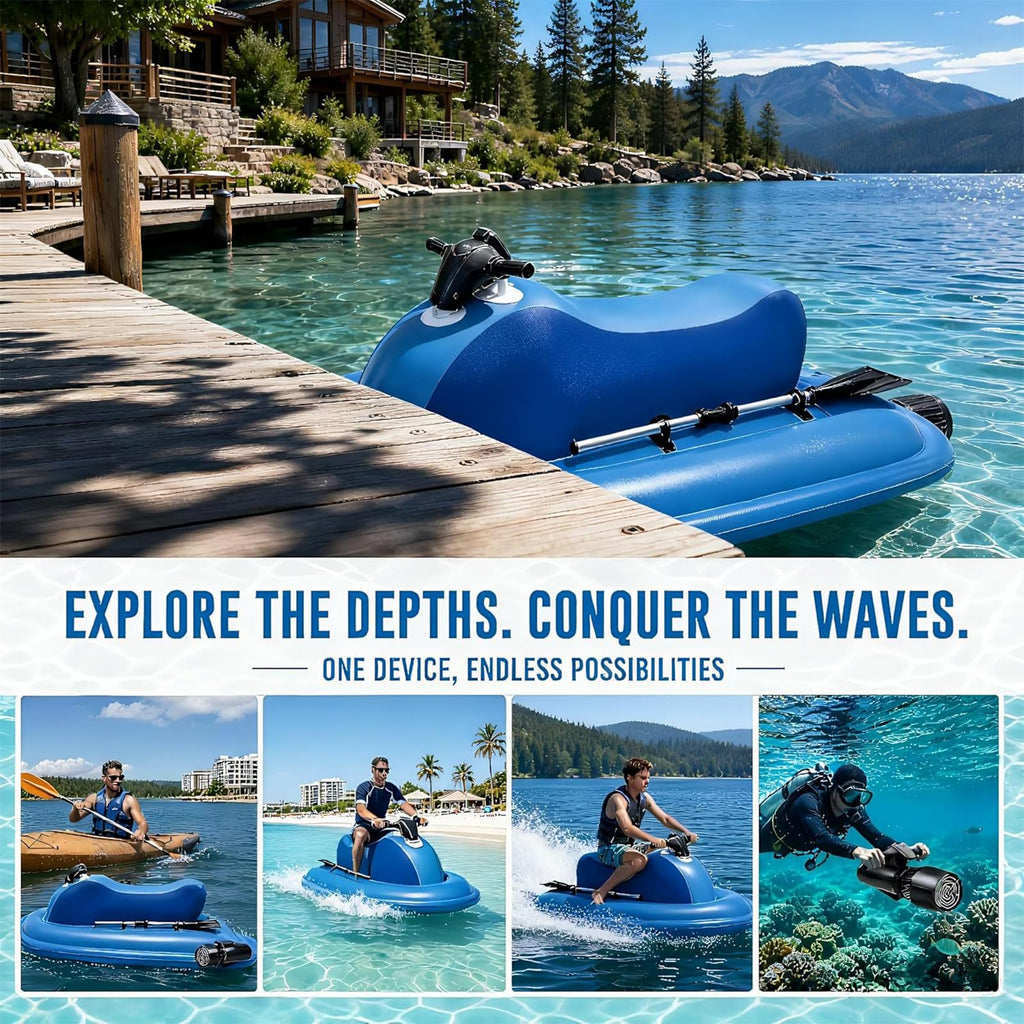 Motorized Seated Pool Jet Boat – 16Ah Water Thruster