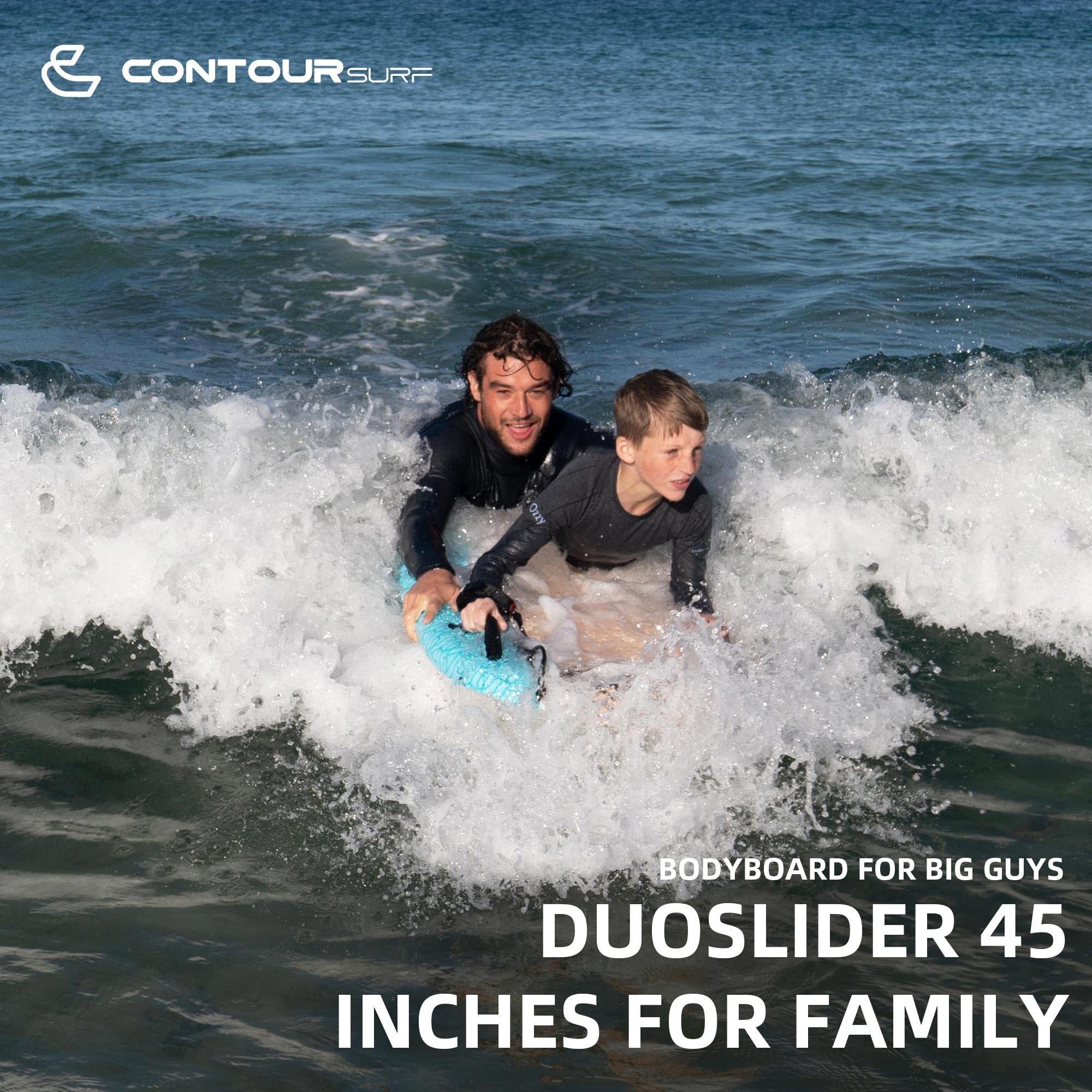 45-Inch Dual-Rider Bodyboard with Handles